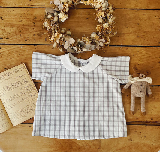 Blouse à carreaux 3 ans