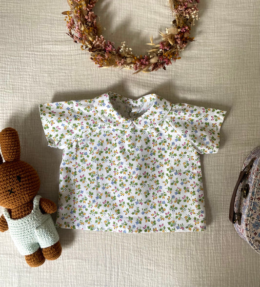 Blouse à fleurs 6 mois